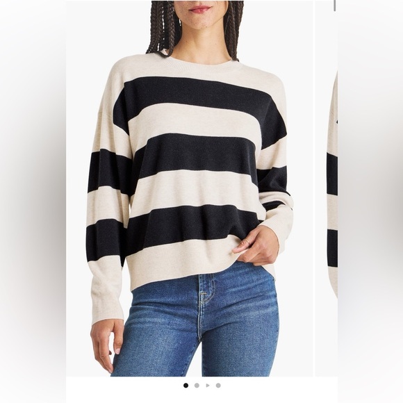 Splendid Sweaters - Splendid Livy Stripe Sweater - size medium.